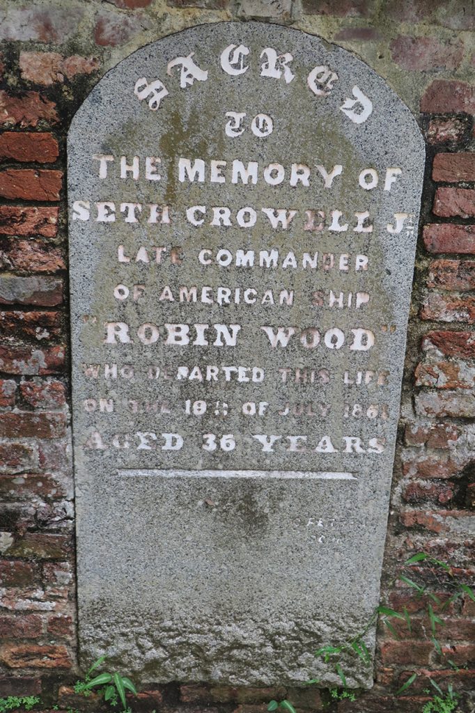 Seth Crowell Jnr, late Commander of American ship Robin Wood