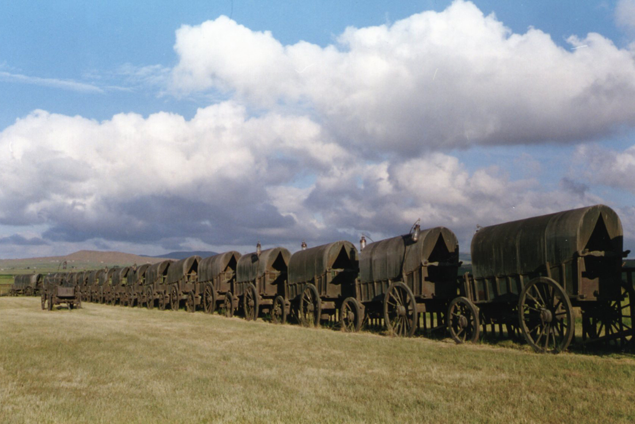 Full-sized bronze wagons Boer War