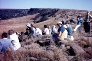 SAMHS members taking a breather in Hlobane, 1971