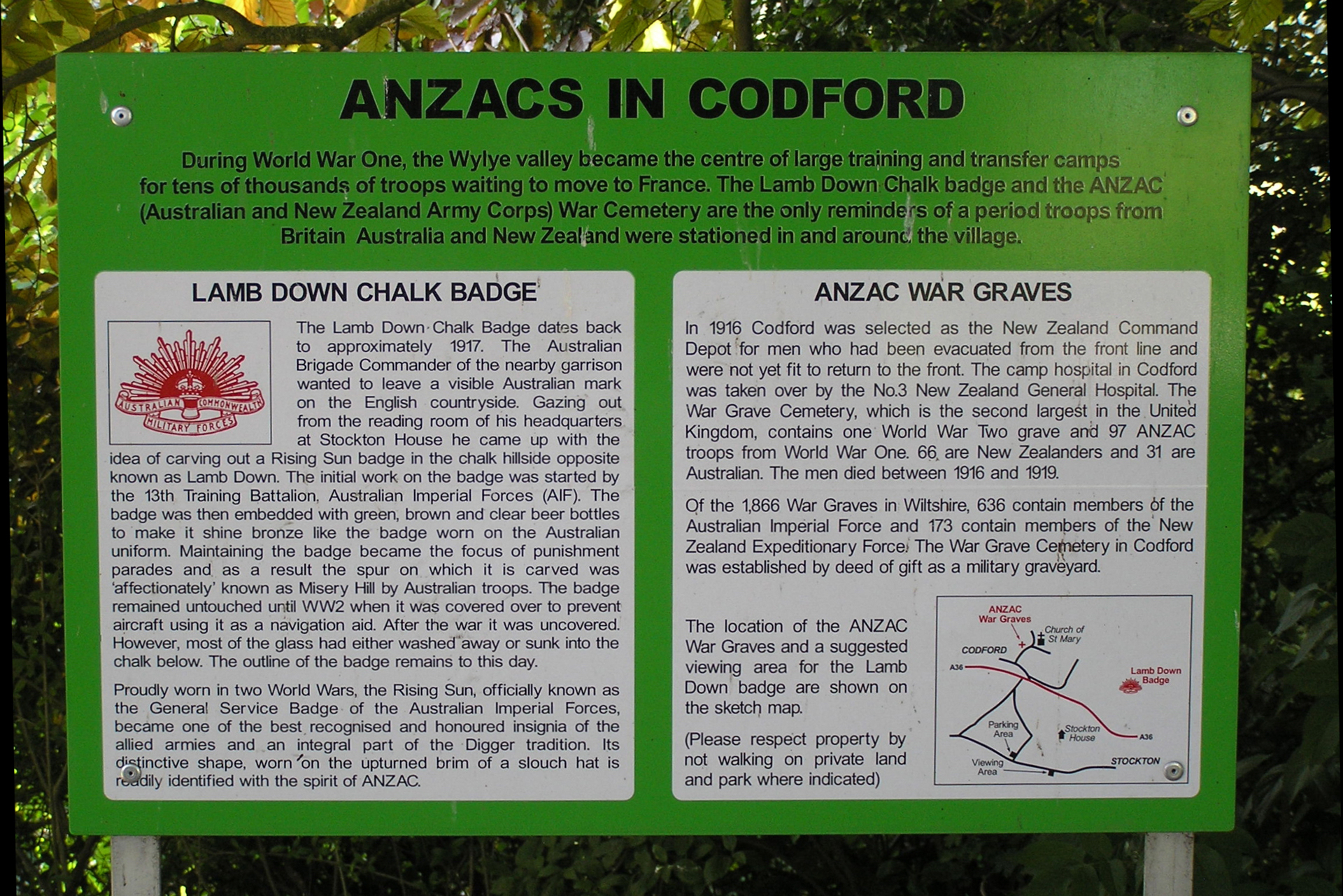 Ansacs in Codford